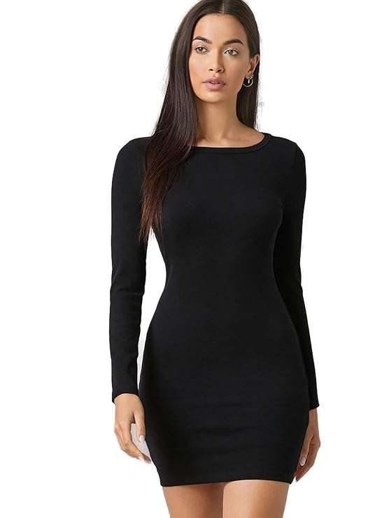 Women's Solid Bodycon Western Mini Dress for Women/Girls