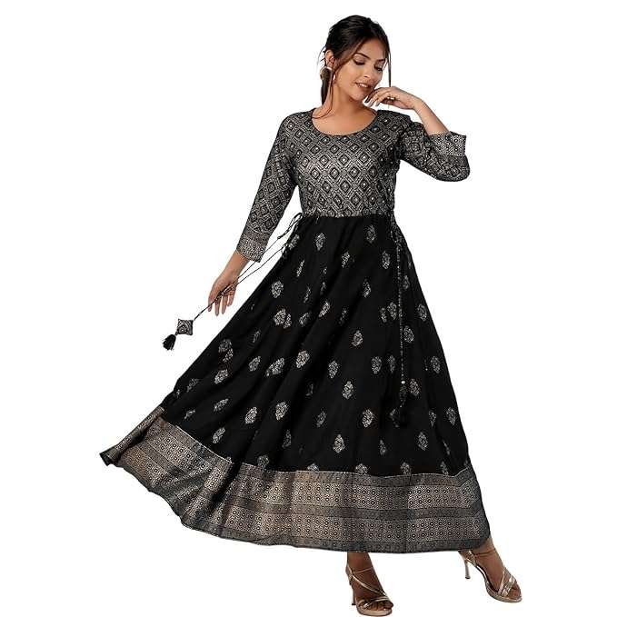 Kurti for Women Rayon Traditional Ankle Length Kurta