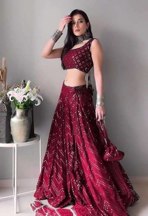 Semi Stitched Lehenga Choli Set