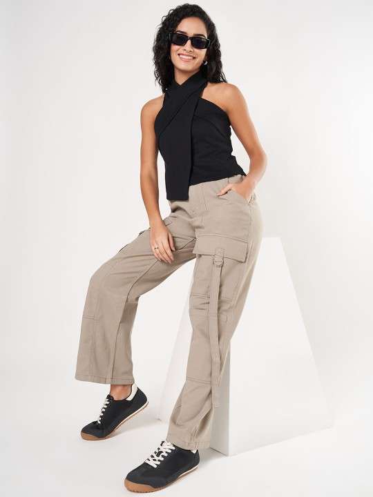 Women Halter Neck Cotton Wrap Top
