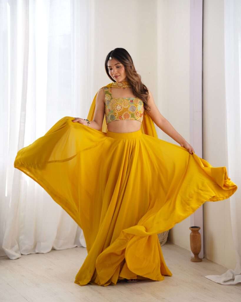 party wear lehenga choli with dupatta