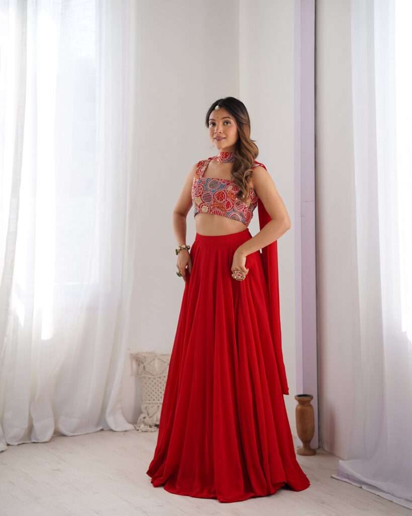 party wear lehenga choli with dupatta
