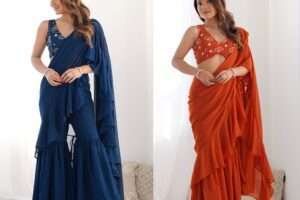 Ready to Wear Sharara Saree with Blouse