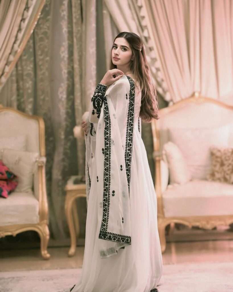gown with dupatta